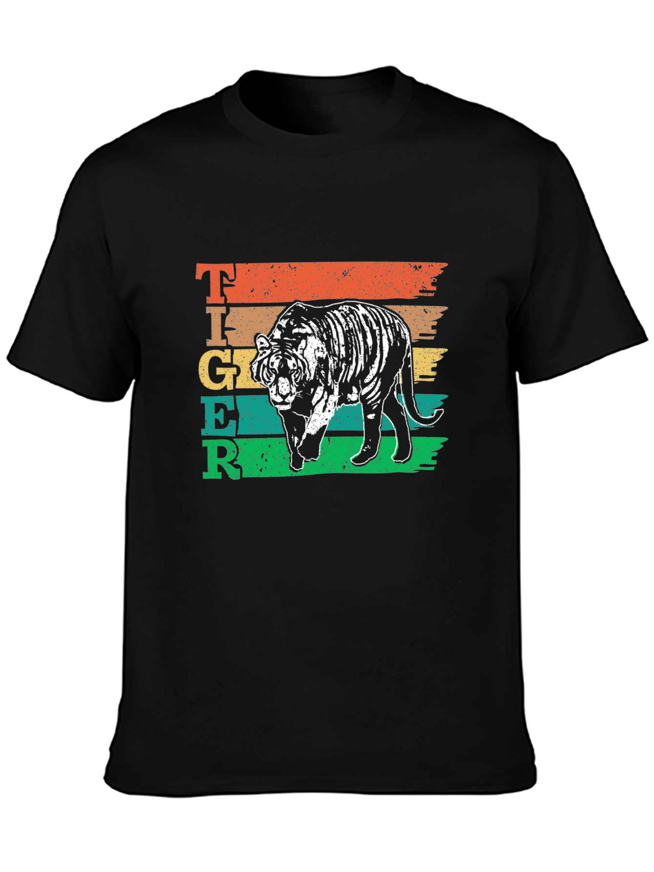 Vintage Style Tiger Graphic T-Shirt