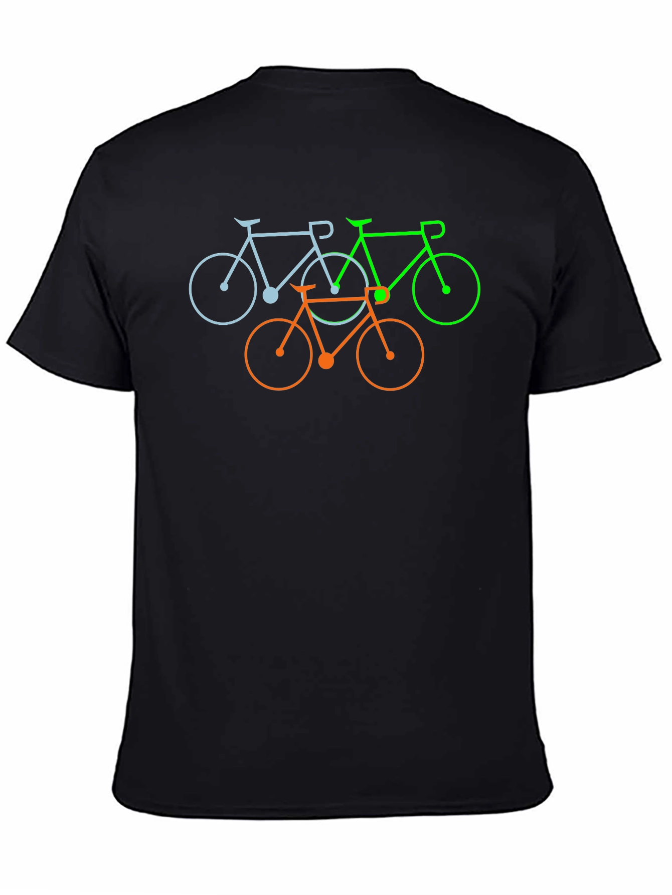 Colorful Bike Trio Graphic Tee - Casual Comfort