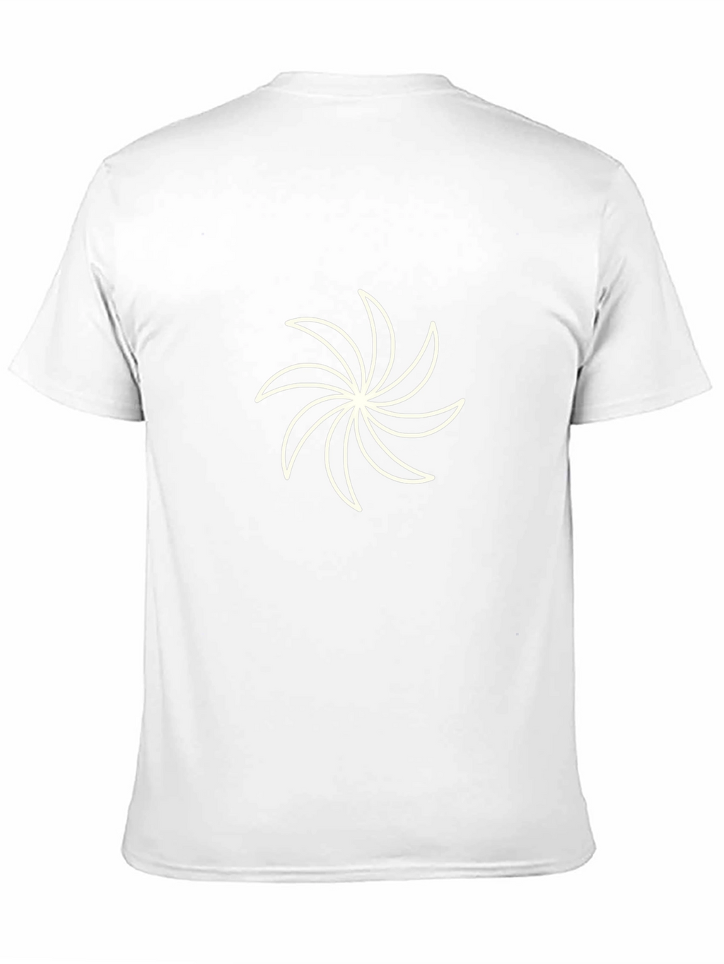 Black Tee with Abstract Floral Graphic