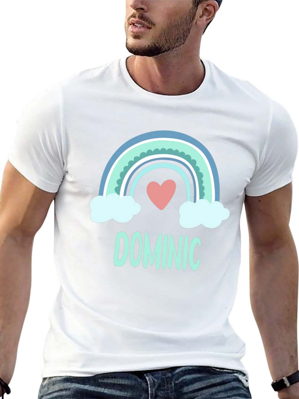 Dominic Rainbow Personalized T-Shirt