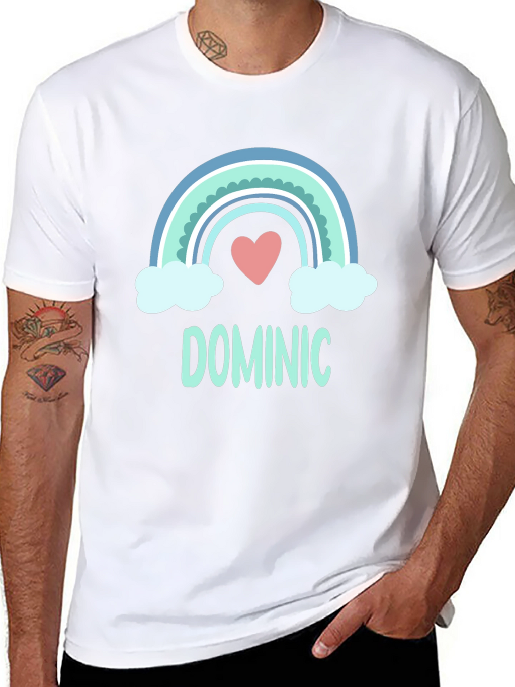 Dominic Rainbow Personalized T-Shirt