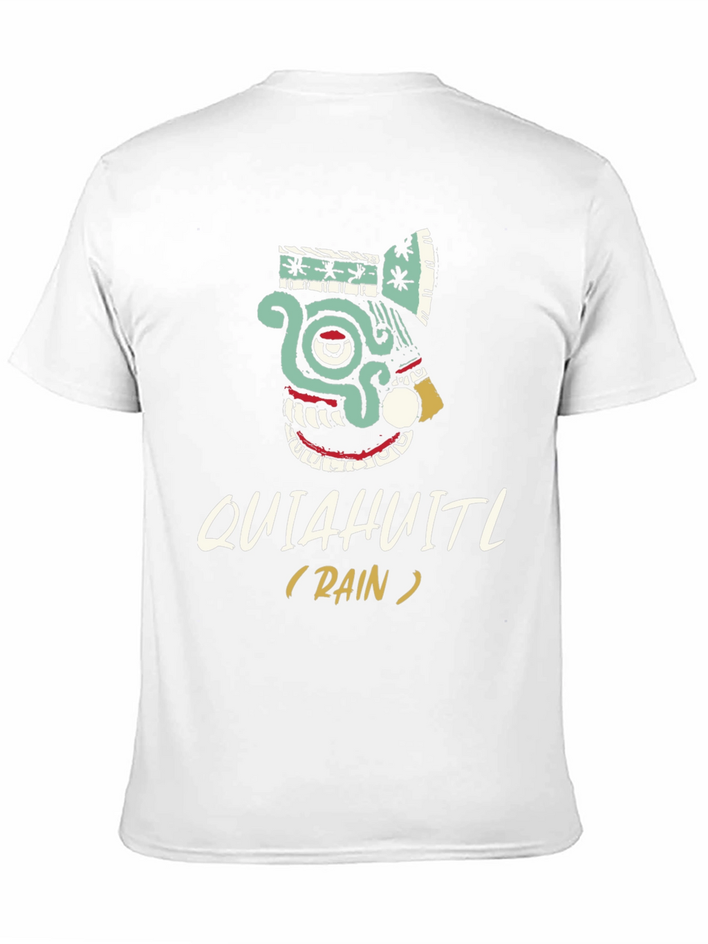 Quiahuitl Rain T-Shirt Aztec Inspired Black Tee
