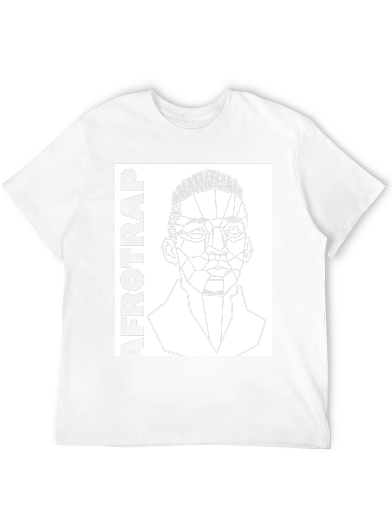 Afrotrap Geometric Graphic Tee - Black