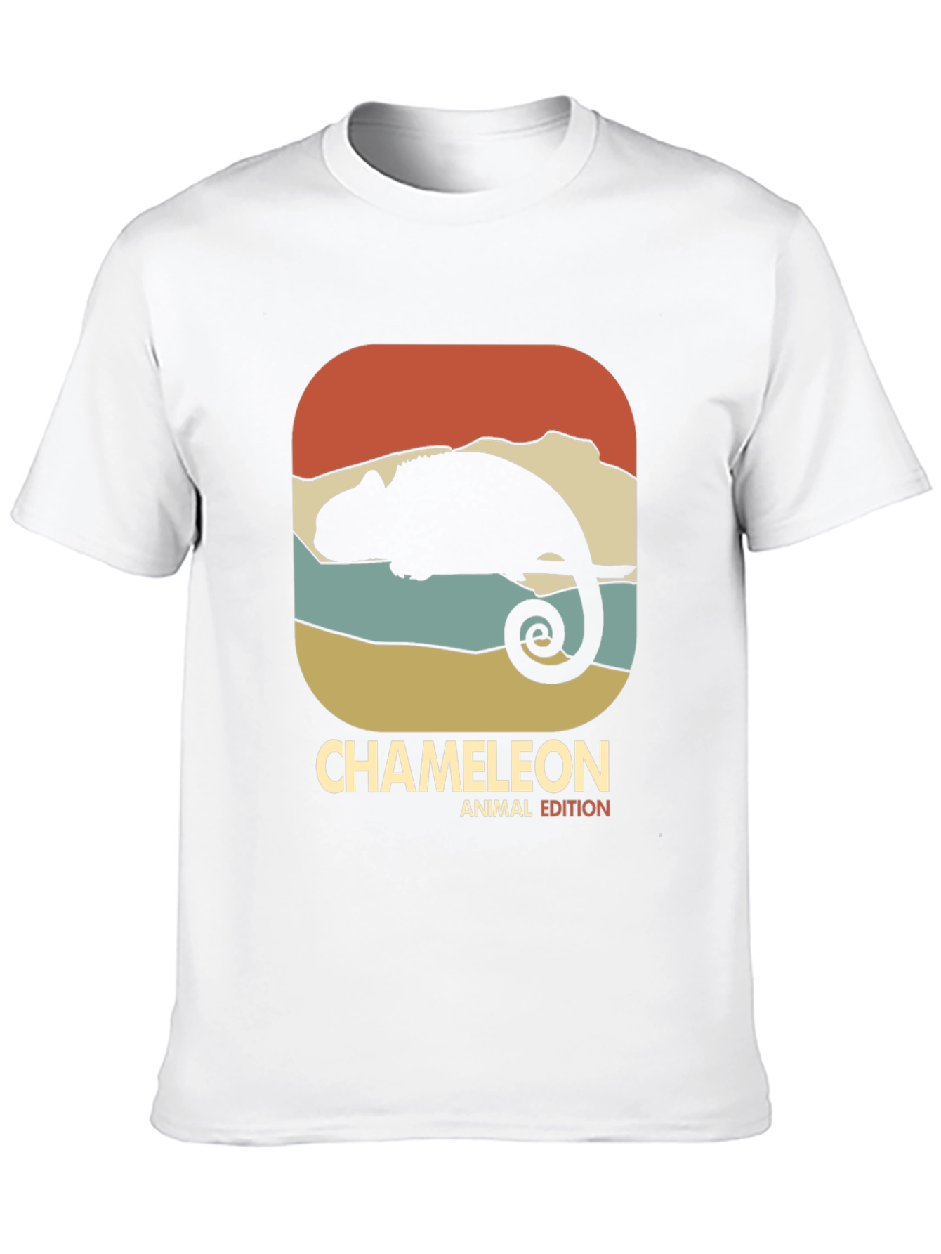 Retro Chameleon Animal Edition Graphic T-Shirt