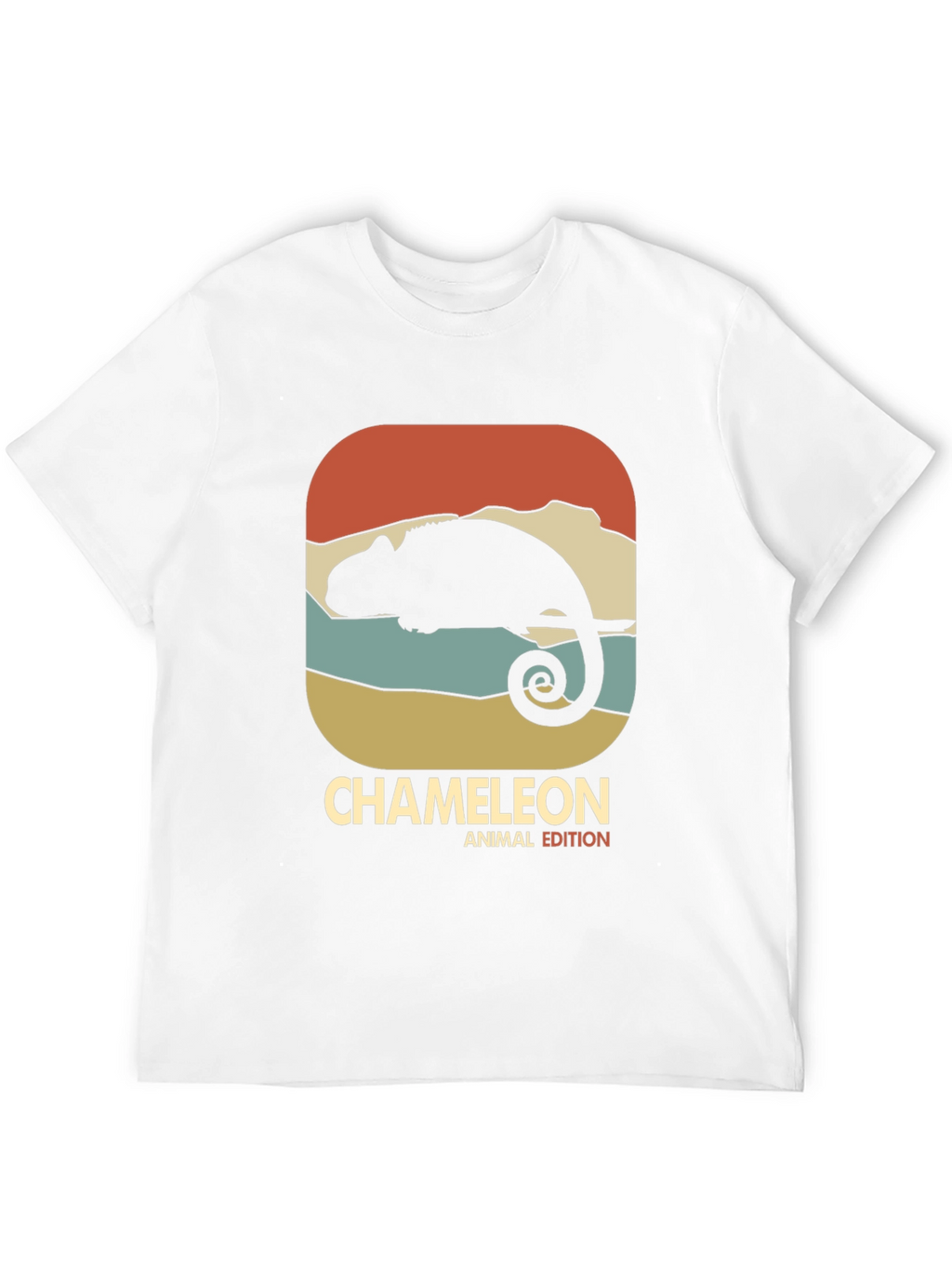 Retro Chameleon Animal Edition Graphic T-Shirt