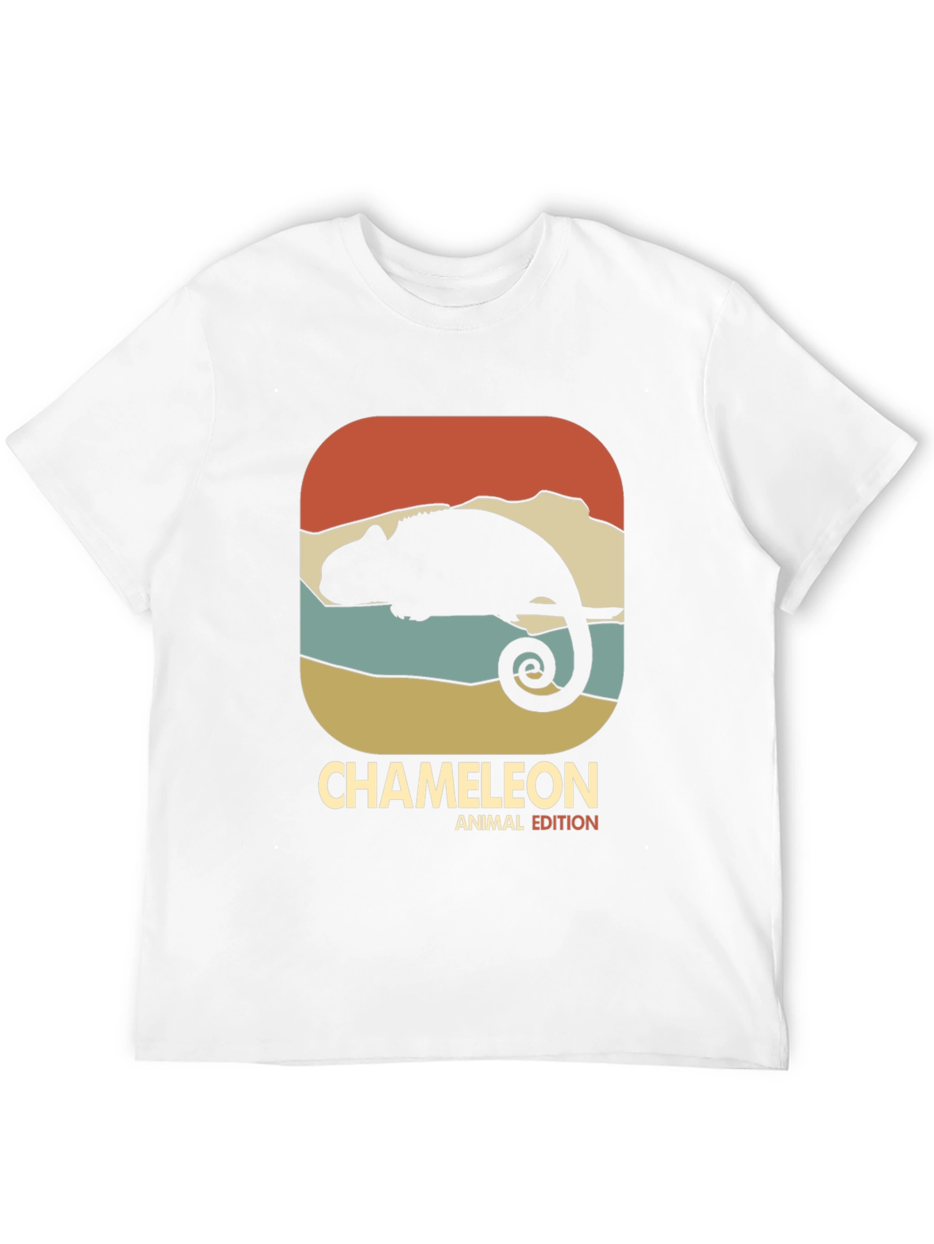 Retro Chameleon Animal Edition Graphic T-Shirt