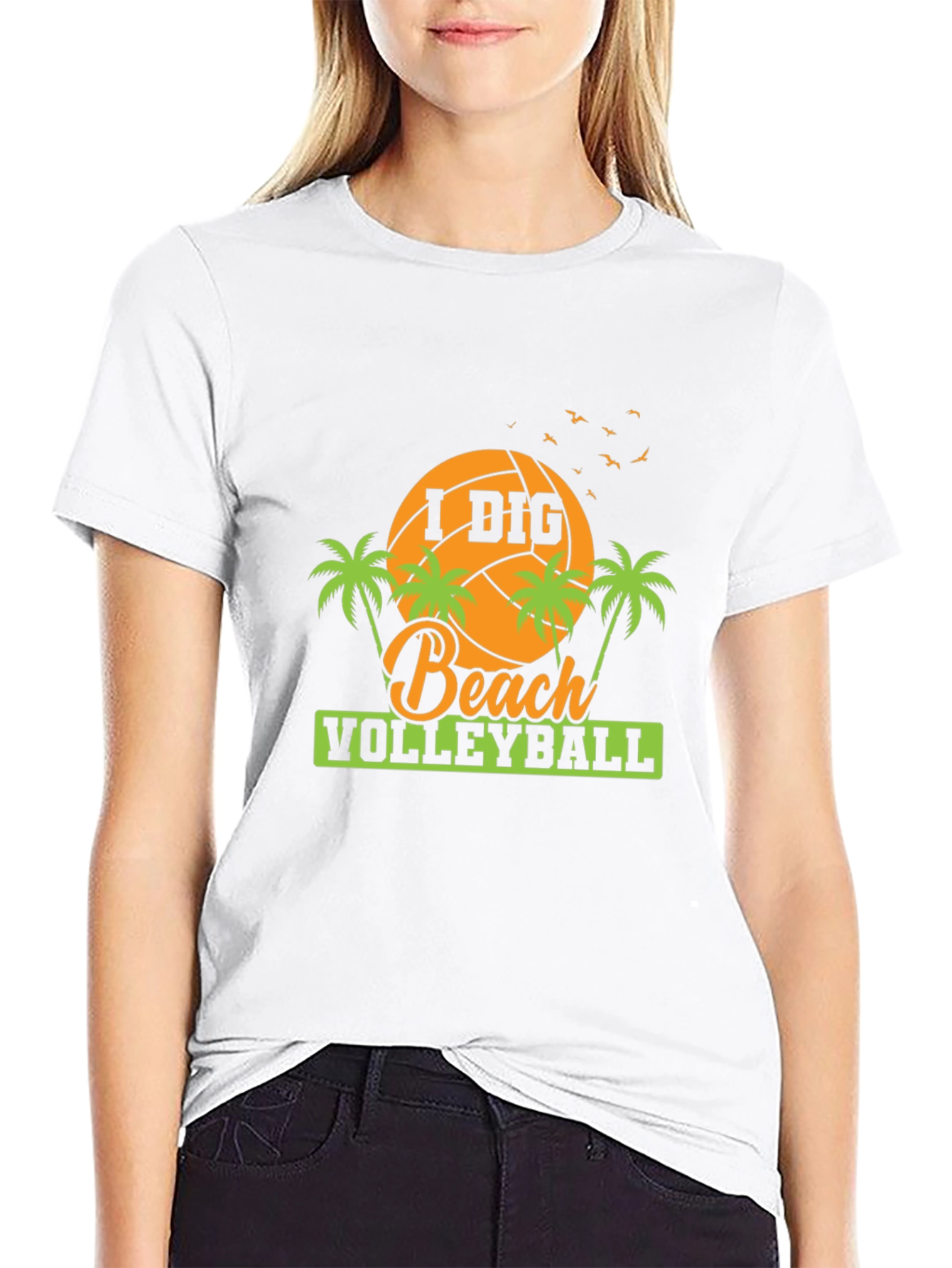 I Dig Beach Volleyball Graphic Tee