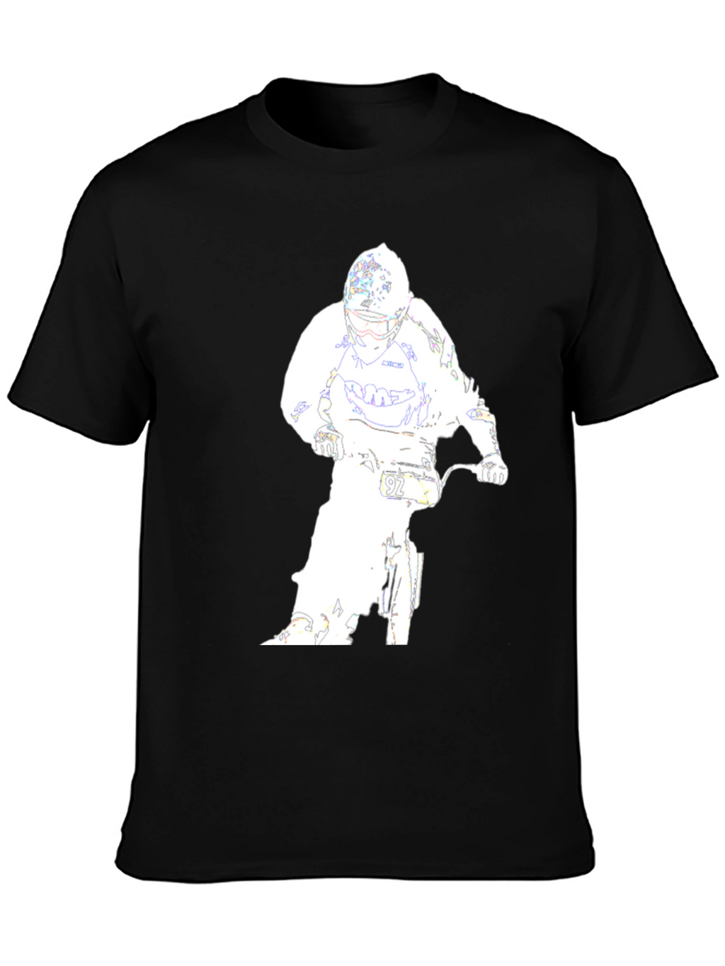 Motocross Rider Graphic Tee - Black