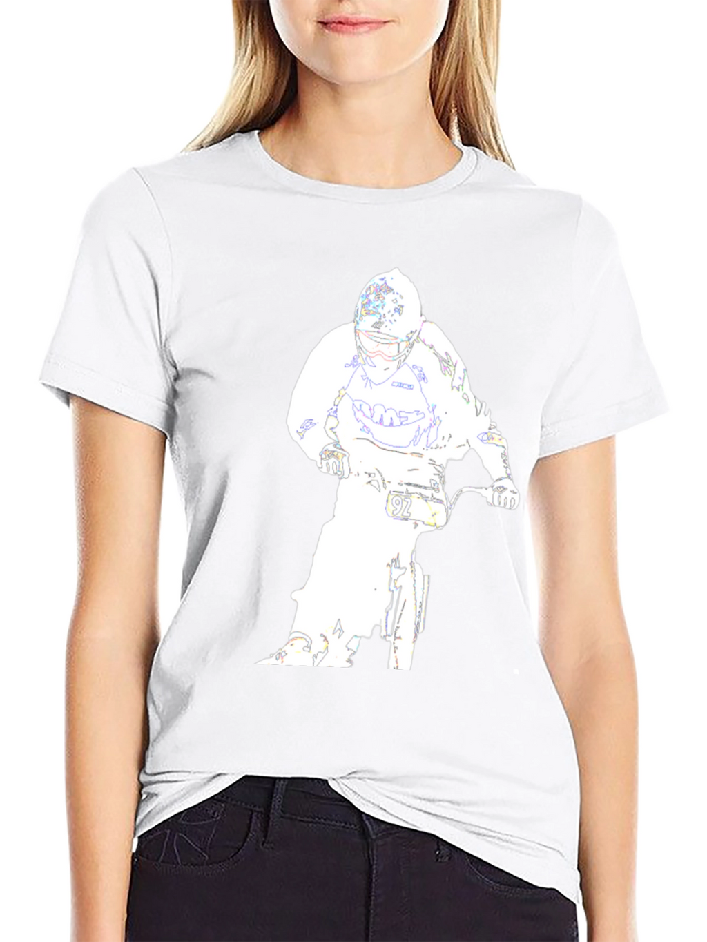 Motocross Rider Graphic Tee - Black