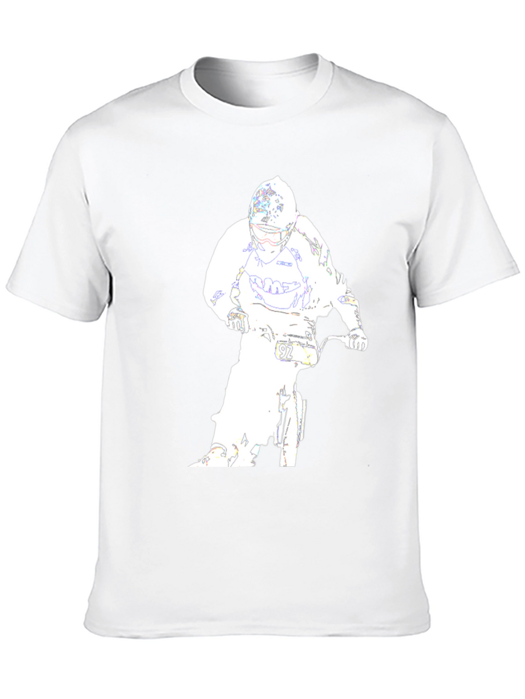 Motocross Rider Graphic Tee - Black