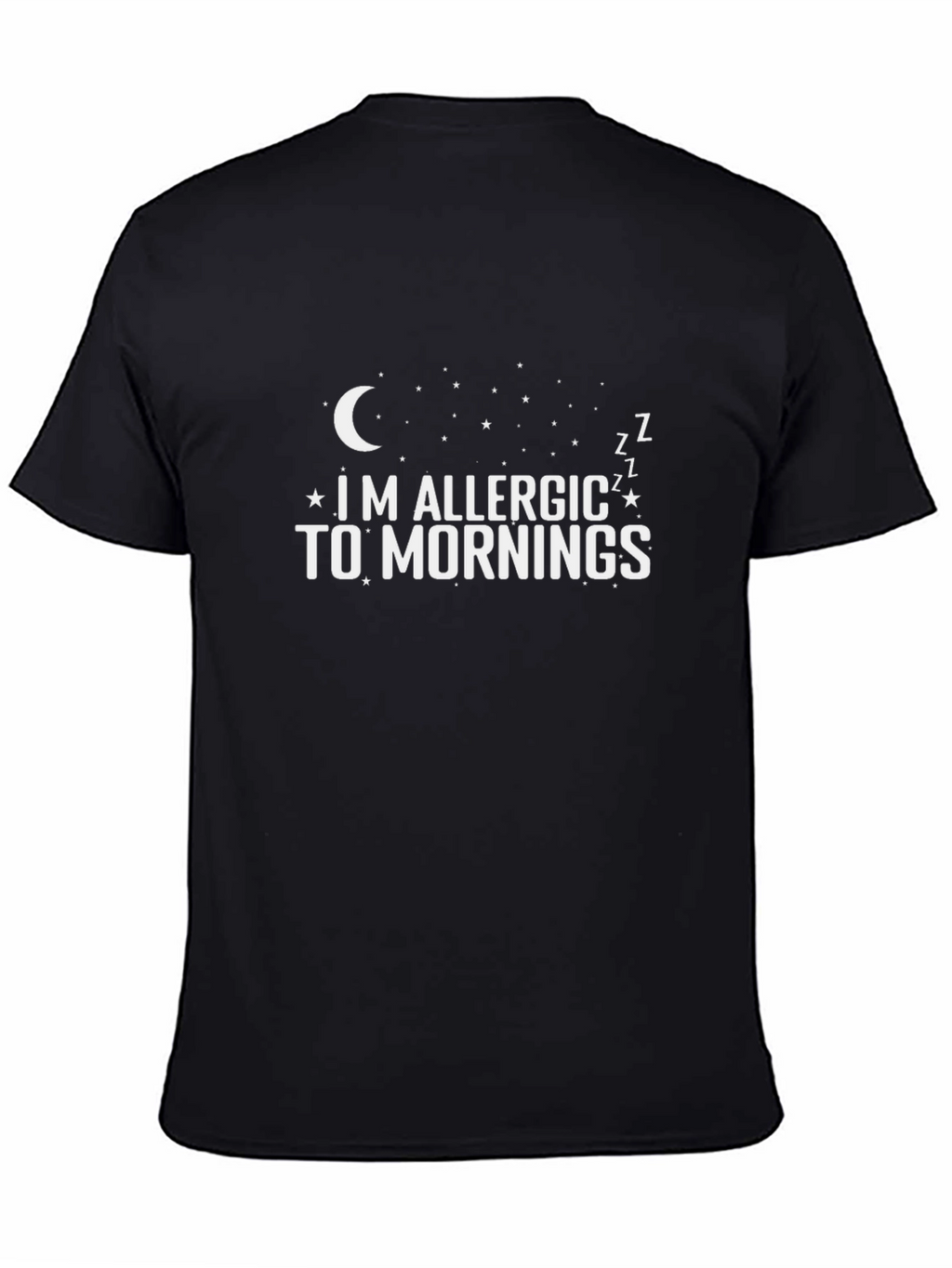 Im Allergic To Mornings Funny Graphic T-Shirt