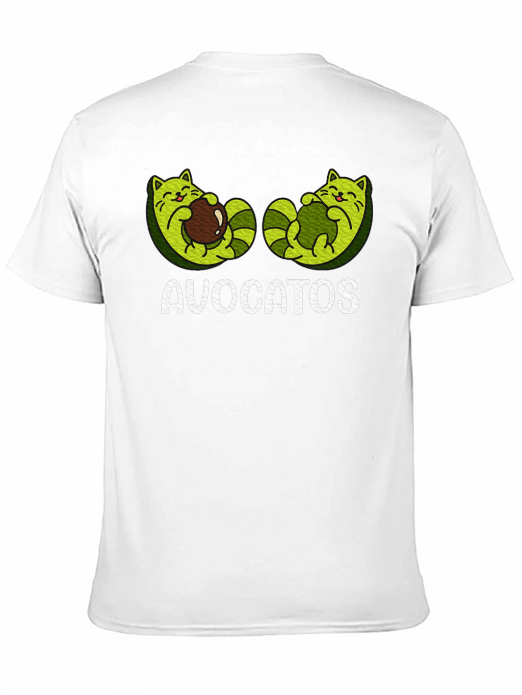Avocatos Black T-Shirt - Avocado Cat Graphic Tee