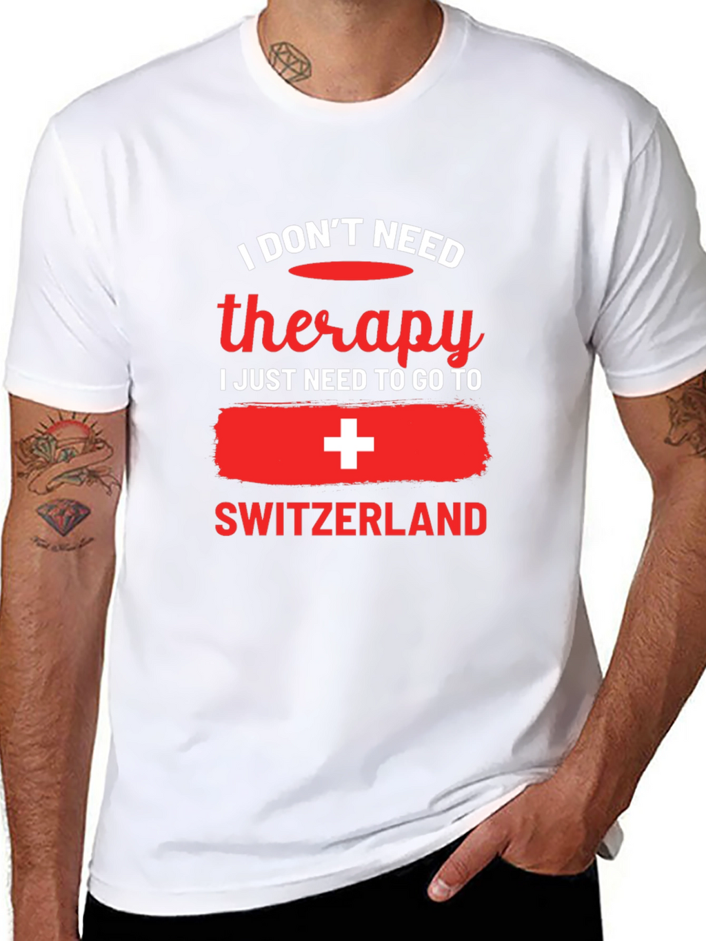Switzerland Therapy T-Shirt - Travel Lover Tee