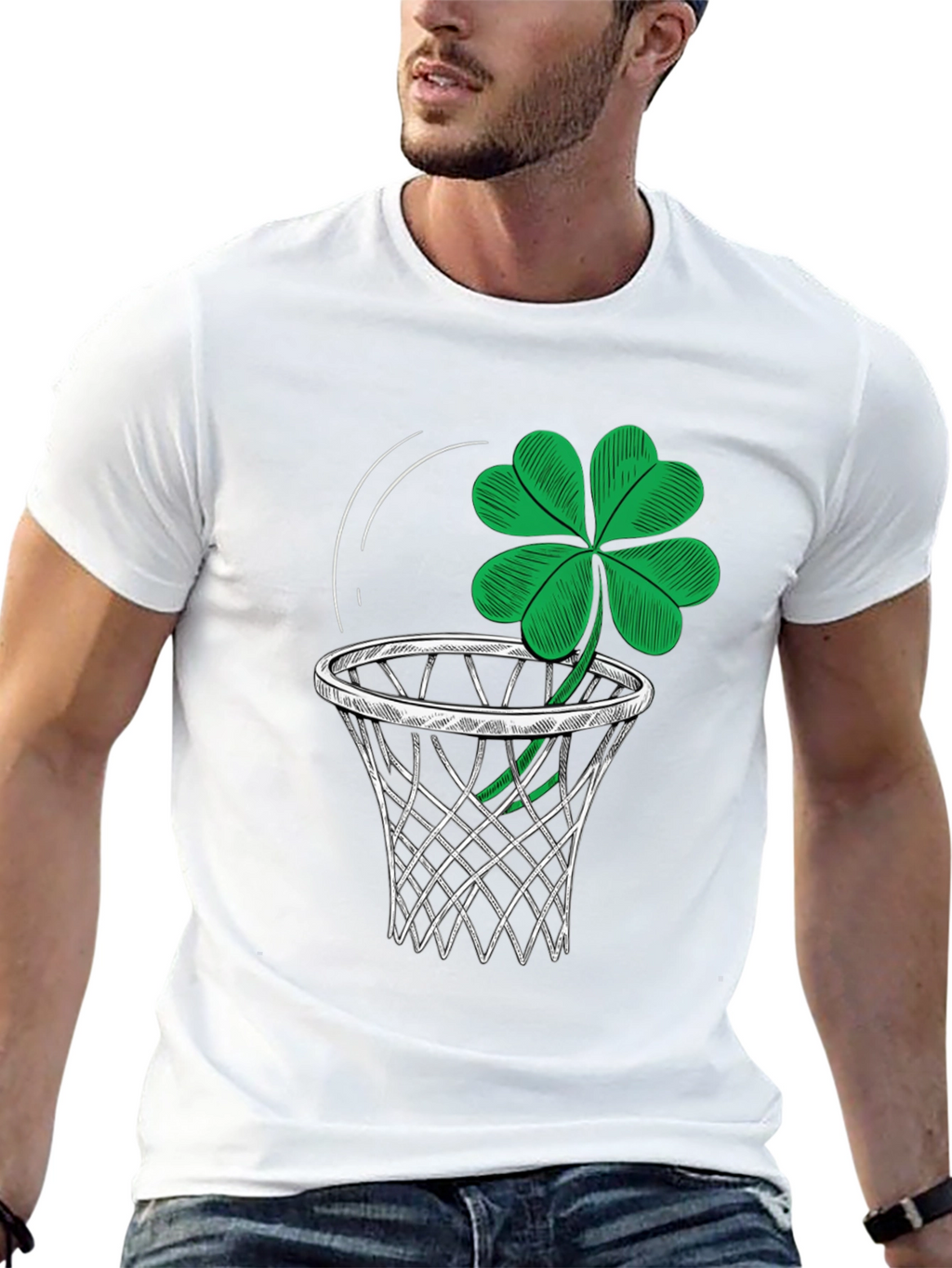 Lucky Clover Basketball T-Shirt