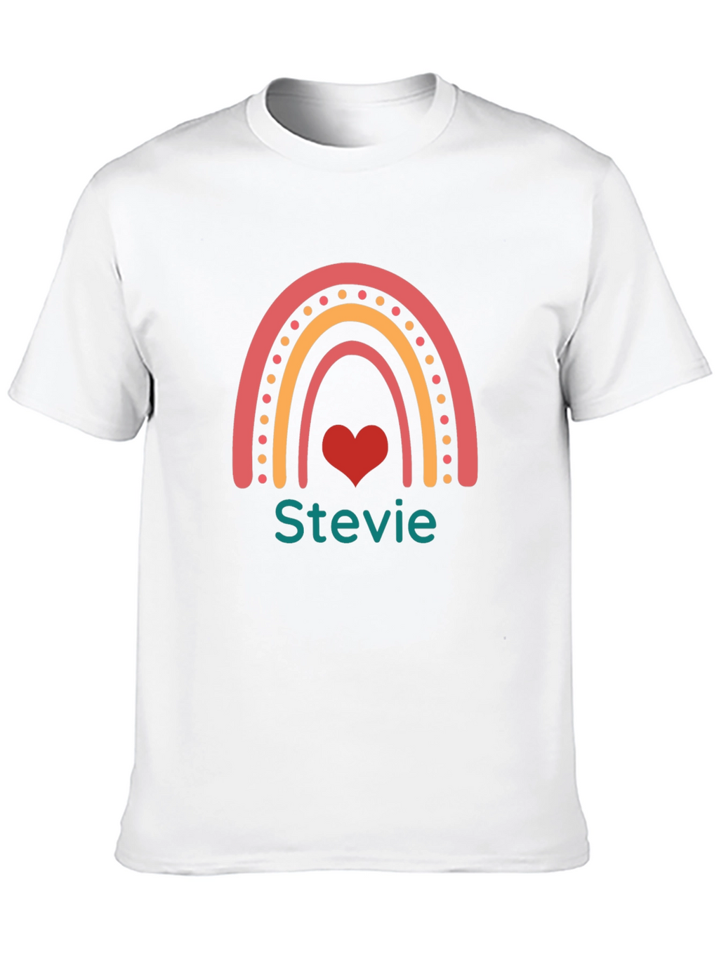 Rainbow Stevie Heart T-Shirt