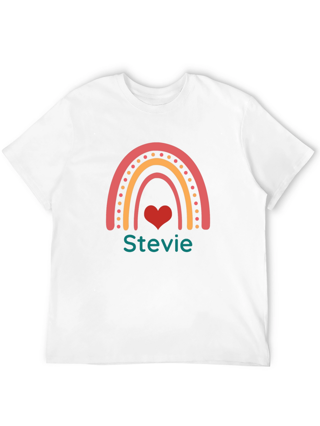 Rainbow Stevie Heart T-Shirt