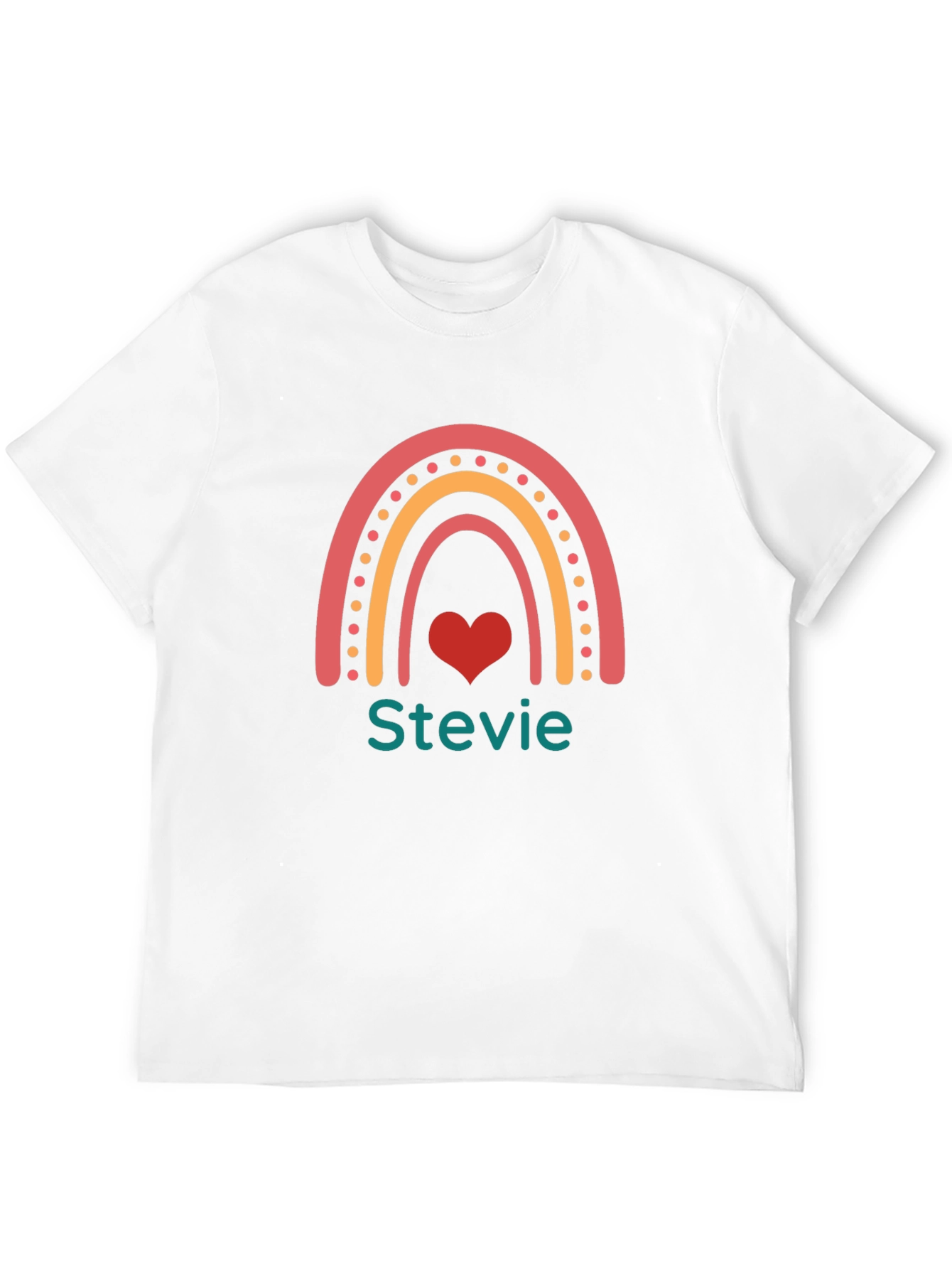 Rainbow Stevie Heart T-Shirt
