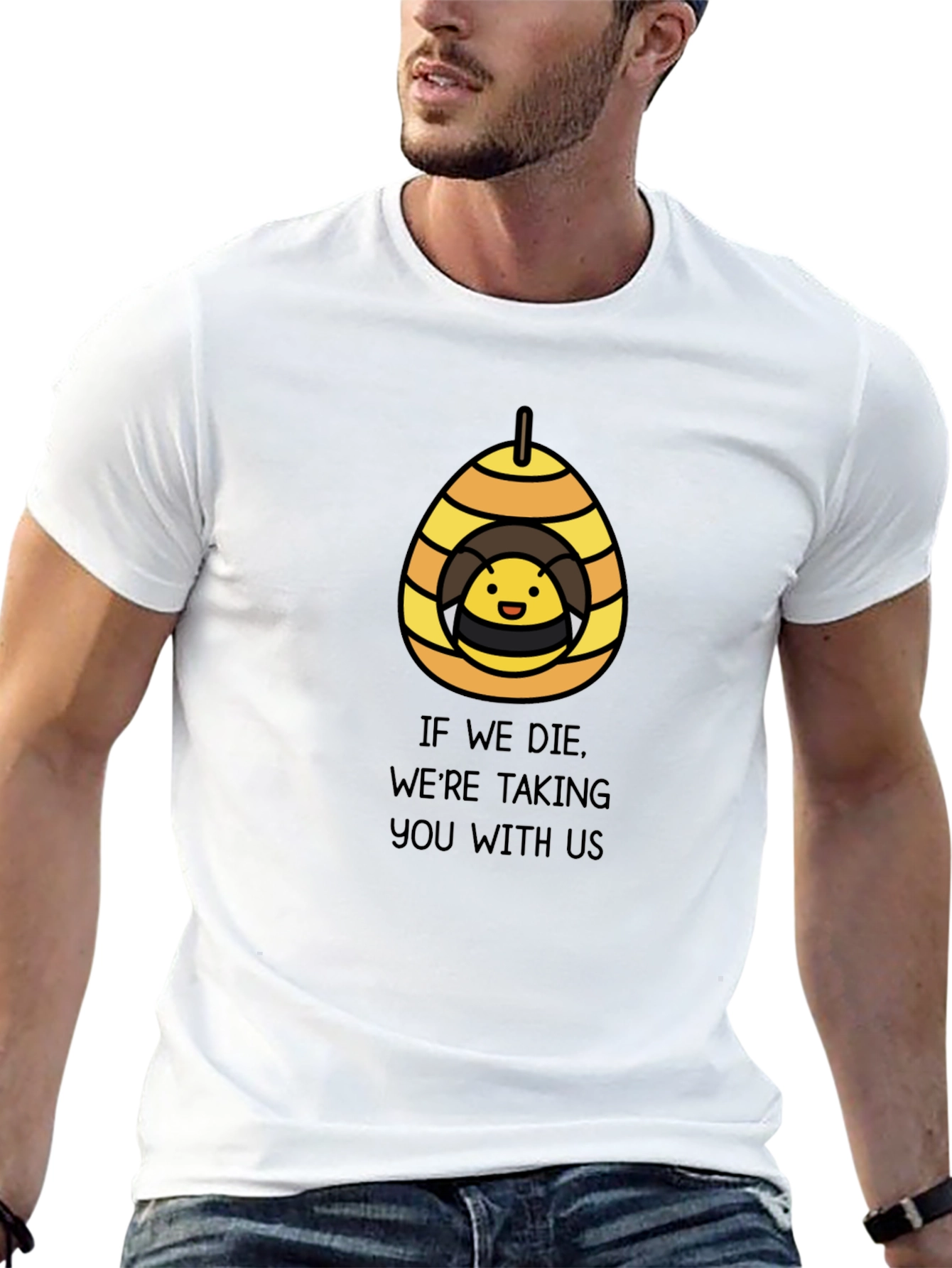 Bee Hive Threat T-Shirt - Funny Graphic Tee