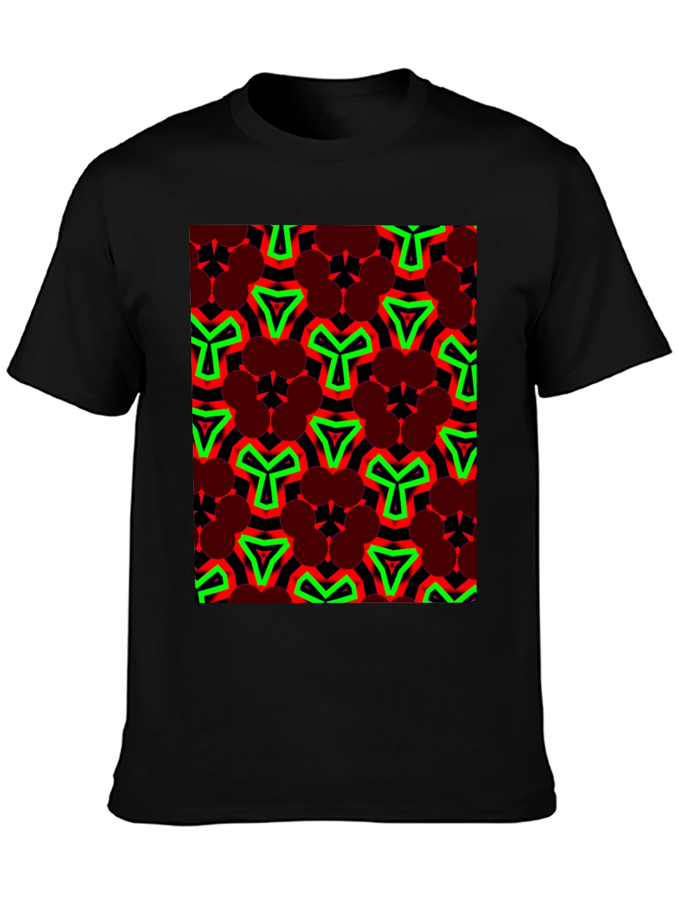 Bold Geometric Print T-Shirt - Eye-Catching Design