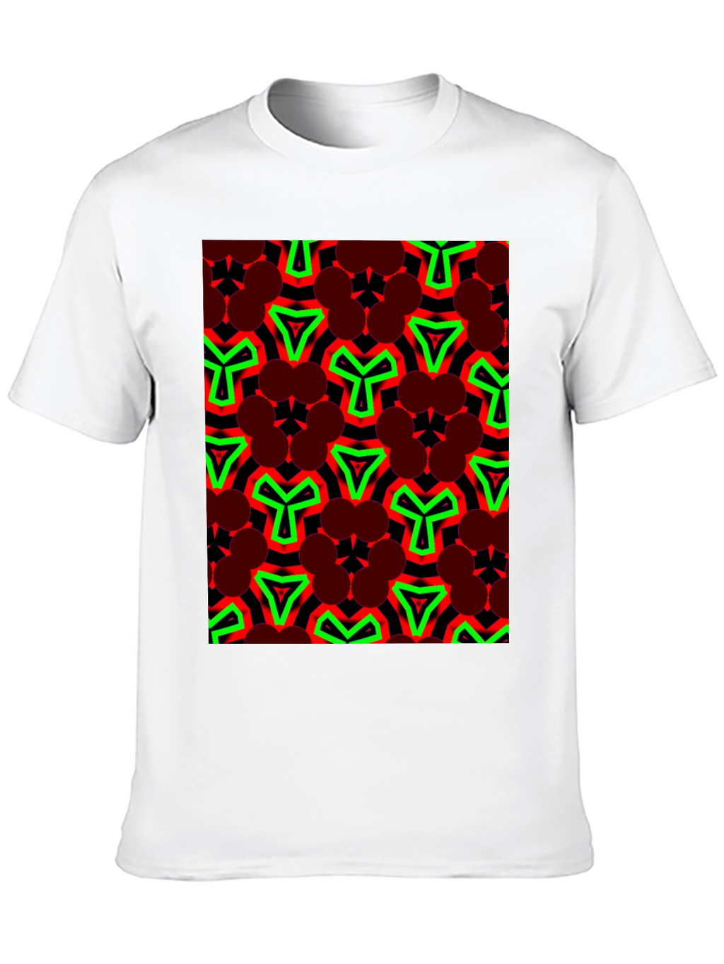 Bold Geometric Print T-Shirt - Eye-Catching Design