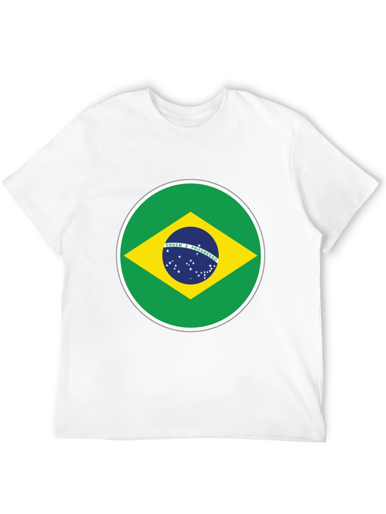 Brazil Flag Graphic T-Shirt - Black Cotton Tee