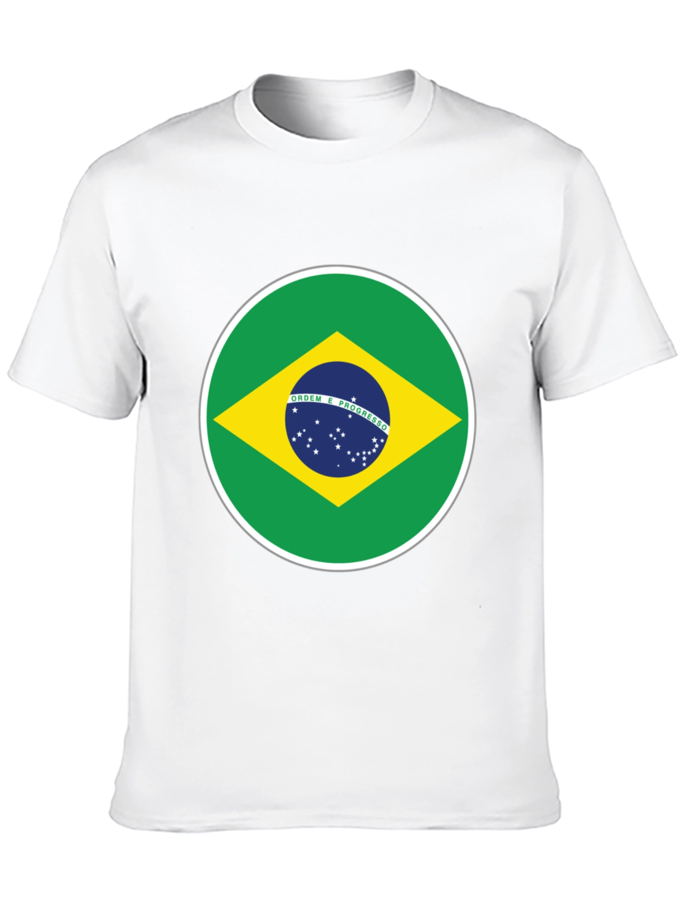 Brazil Flag Graphic T-Shirt - Black Cotton Tee