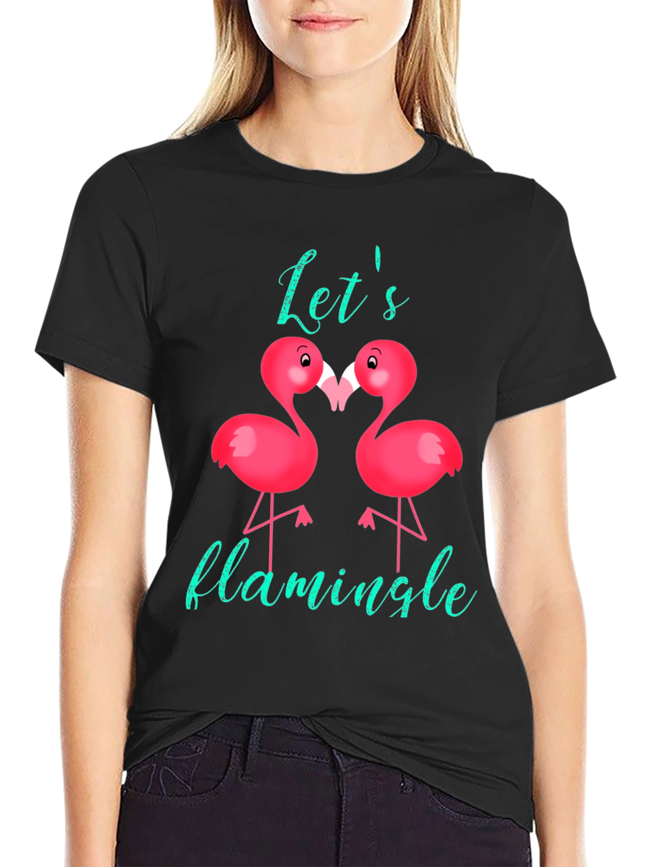 Lets Flamingle Graphic Tee
