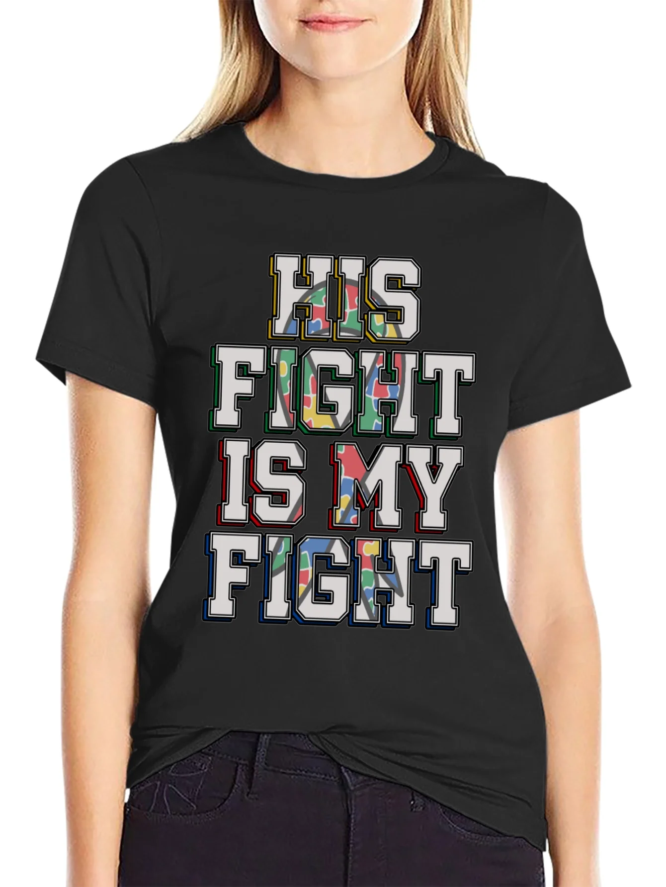 Autism Awareness: His Fight is My Fight T-Shirt