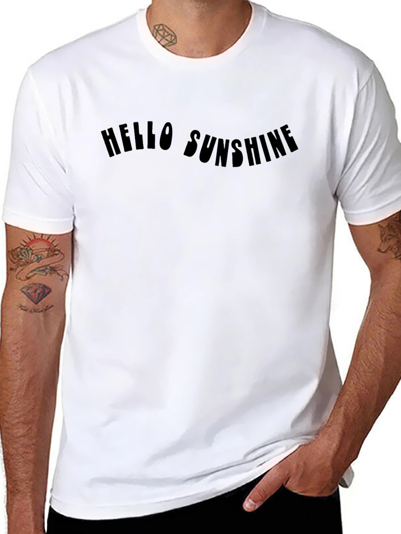 Hello Sunshine Graphic Tee - Black