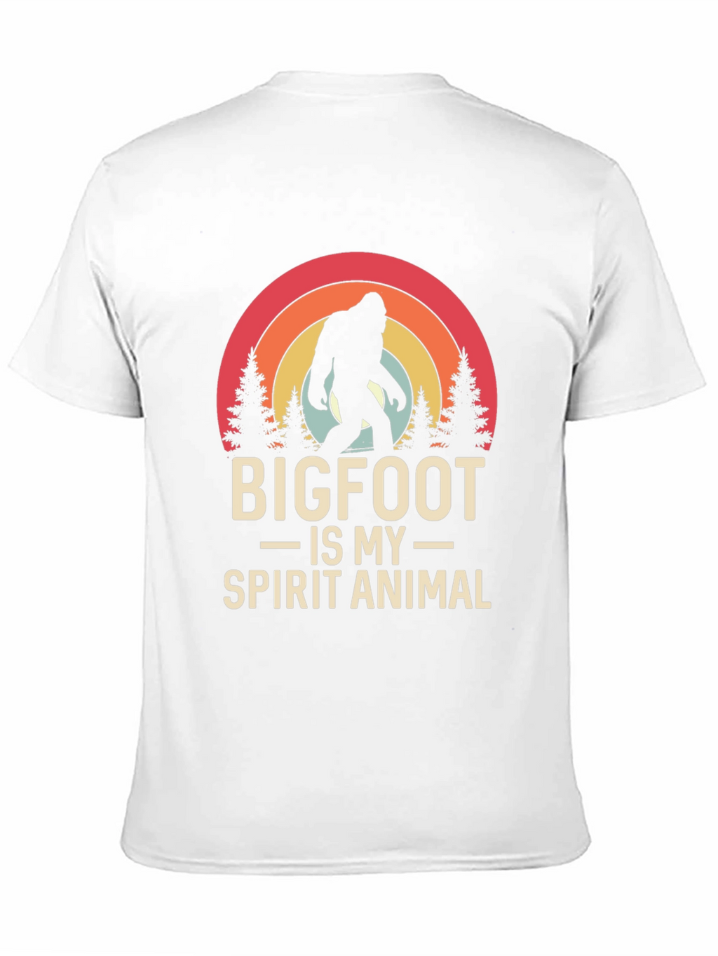 Bigfoot Spirit Animal Tee - Black Graphic T-Shirt