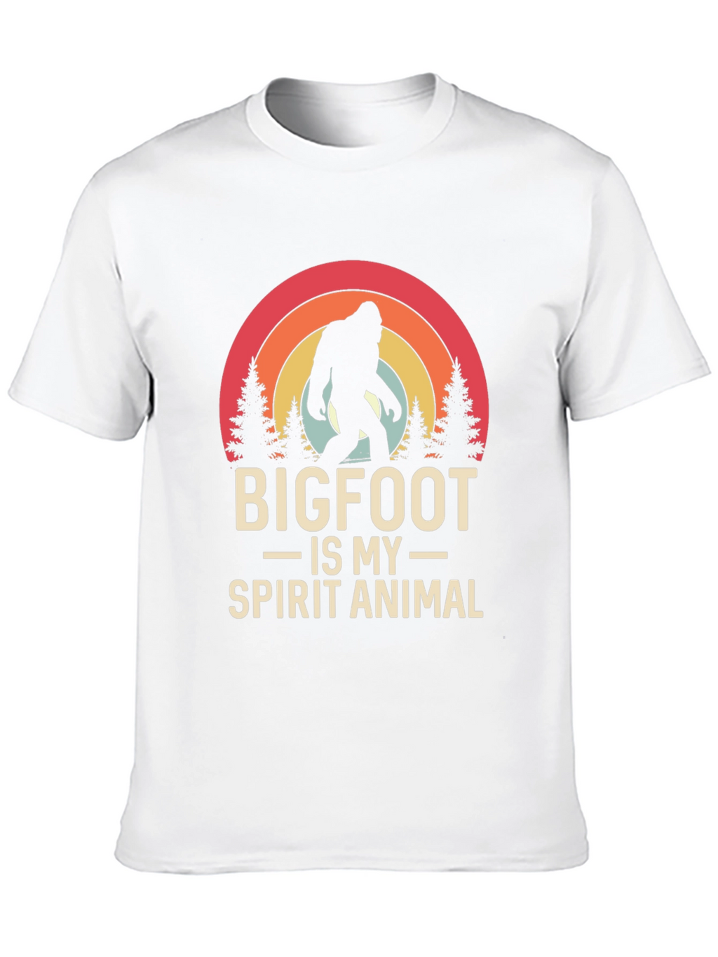 Bigfoot Spirit Animal Tee - Black Graphic T-Shirt