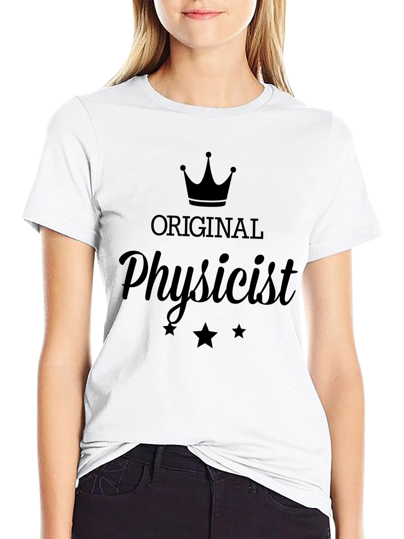 Original Physicist Graphic Tee - Black Crew Neck