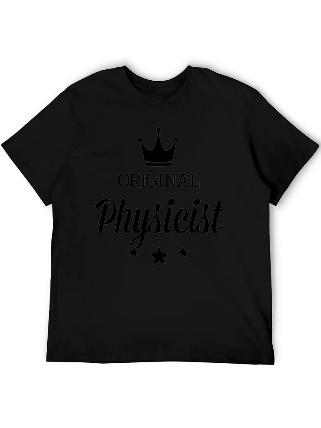 Original Physicist Graphic Tee - Black Crew Neck