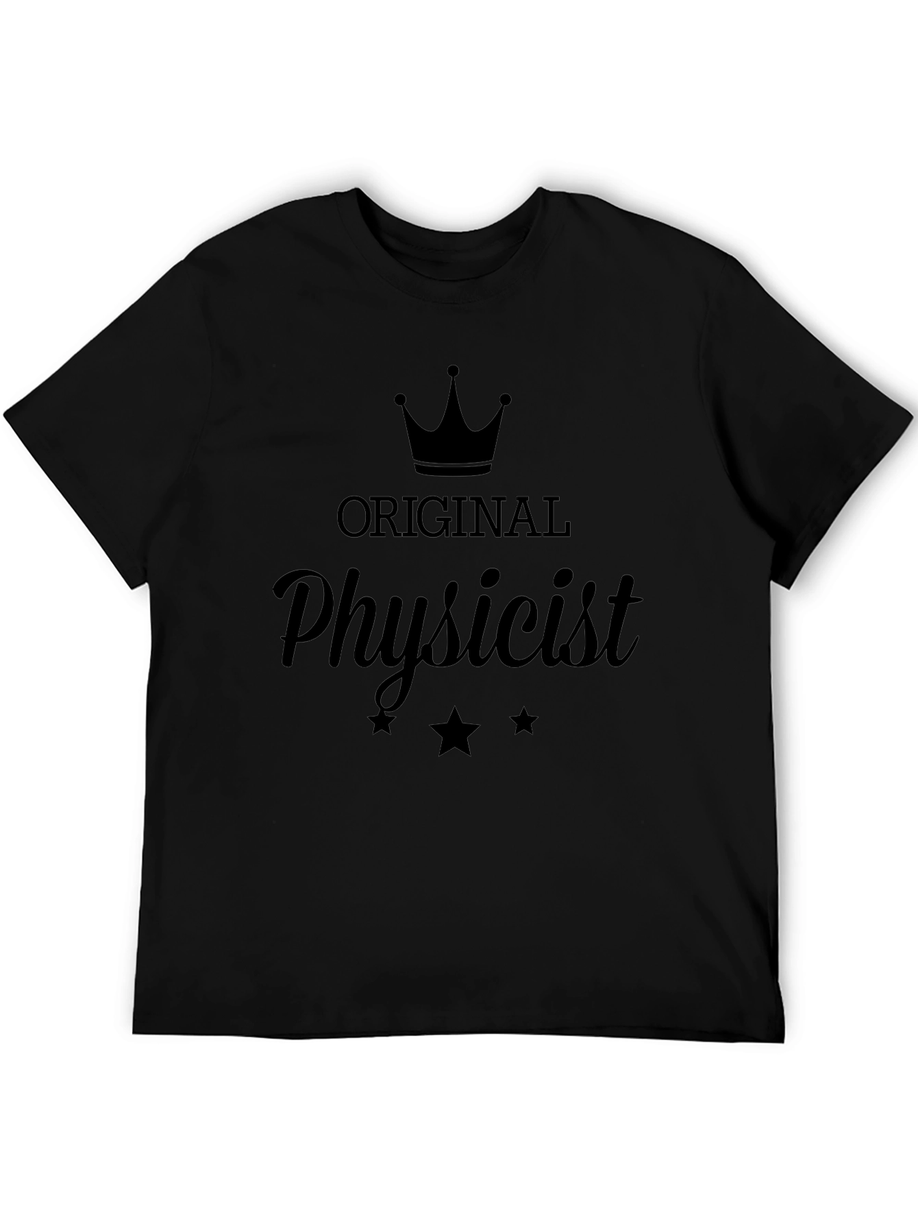 Original Physicist Graphic Tee - Black Crew Neck