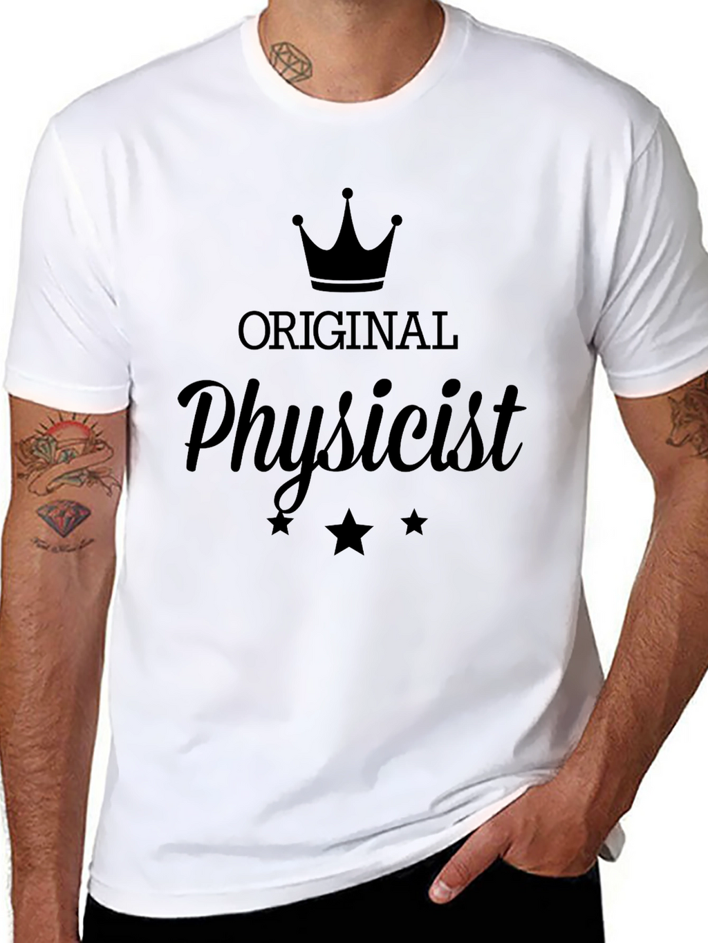 Original Physicist Graphic Tee - Black Crew Neck