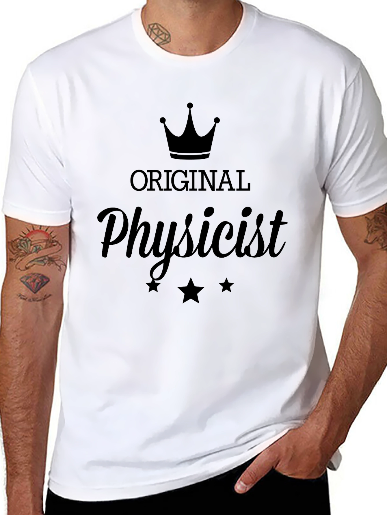 Original Physicist Graphic Tee - Black Crew Neck