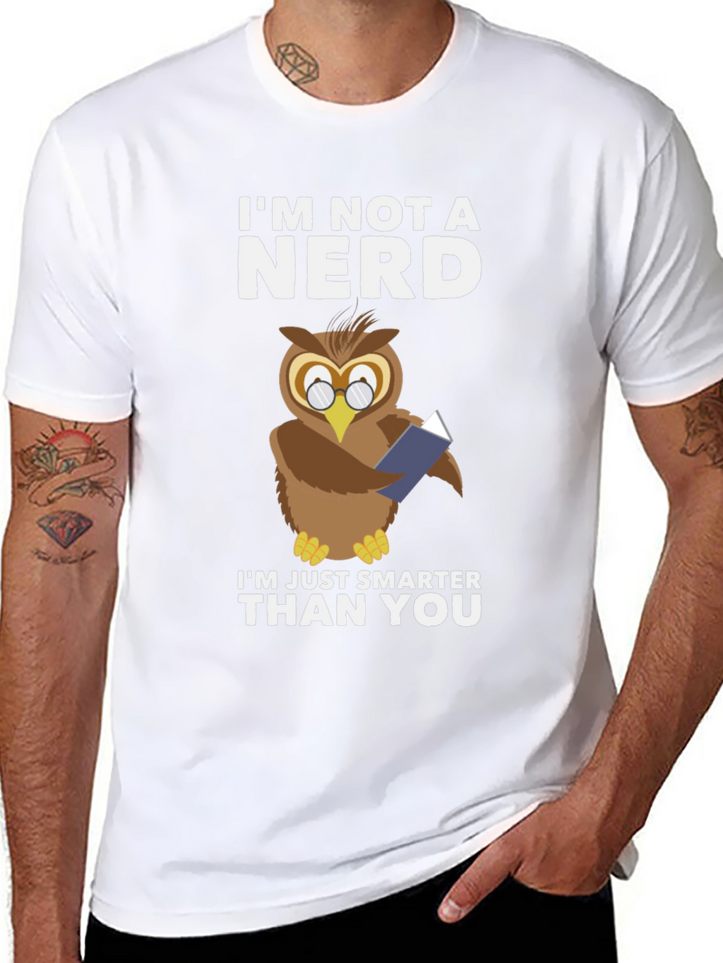 Im Not A Nerd Owl T-Shirt