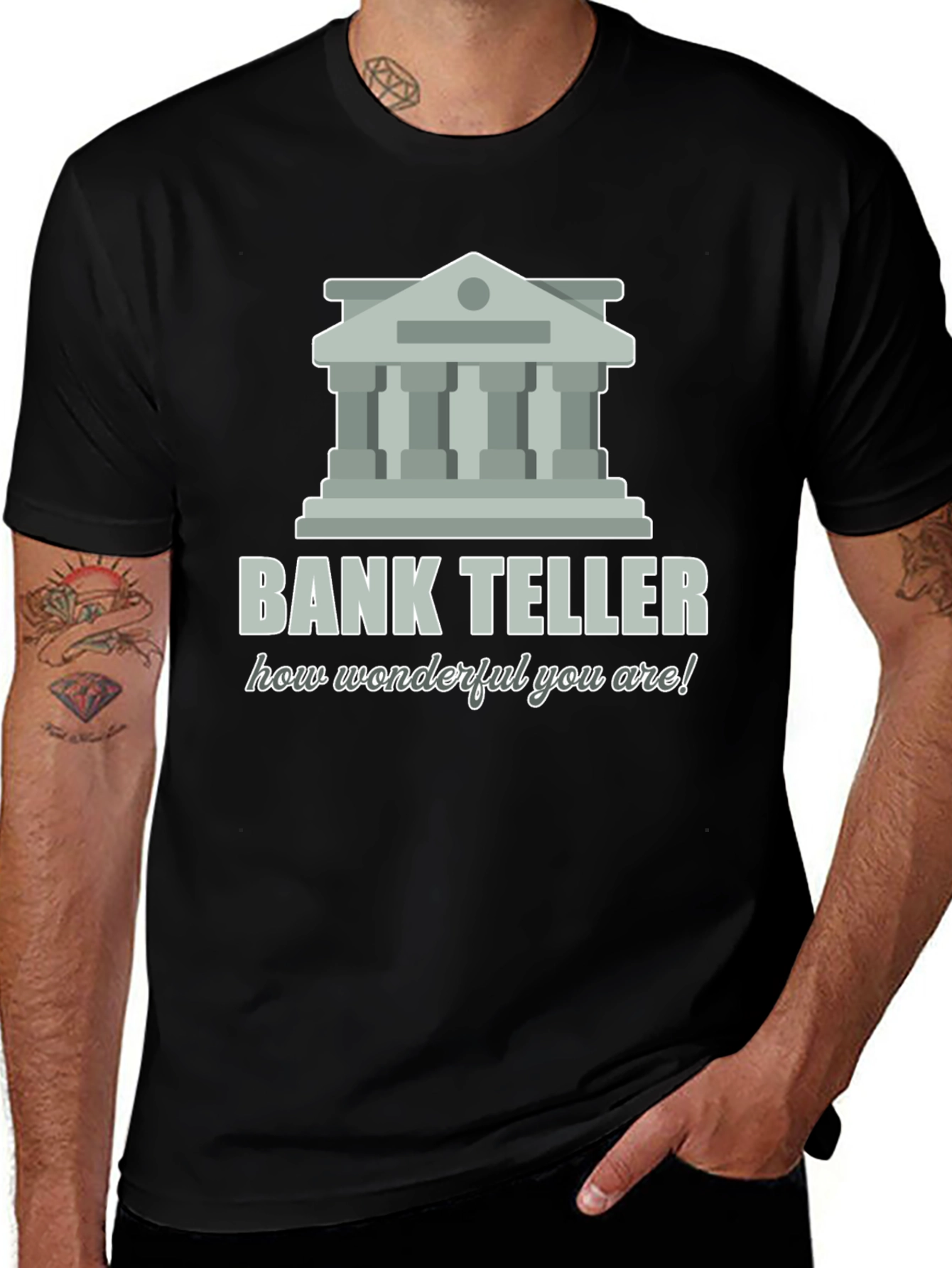 Bank Teller Graphic Tee - How Wonderful You Are! Shirt