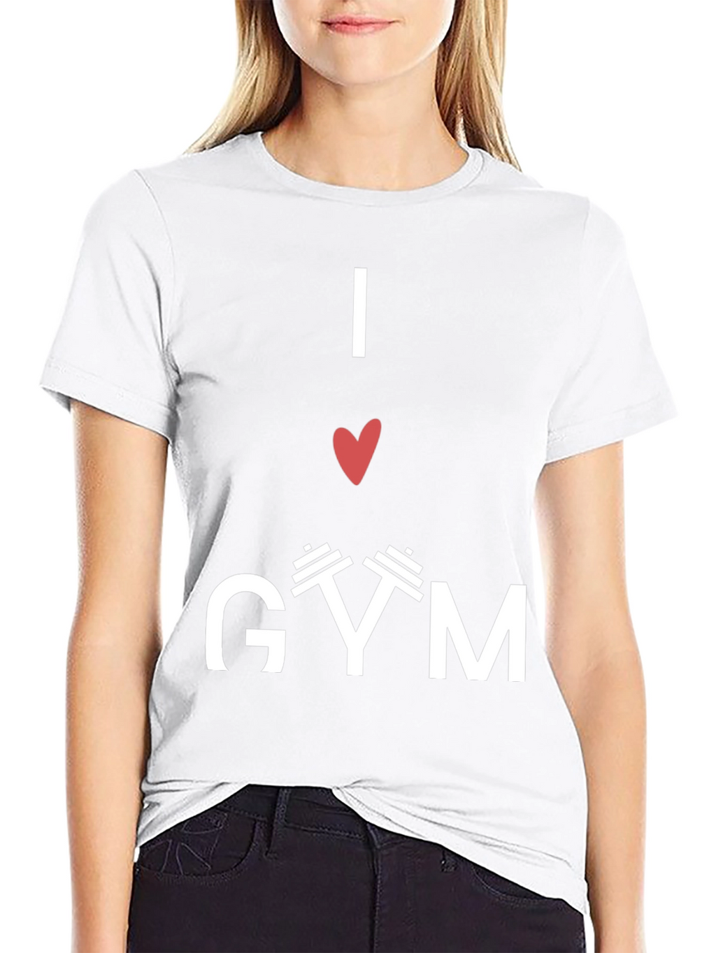 I Love Gym Black T-Shirt Fitness Workout