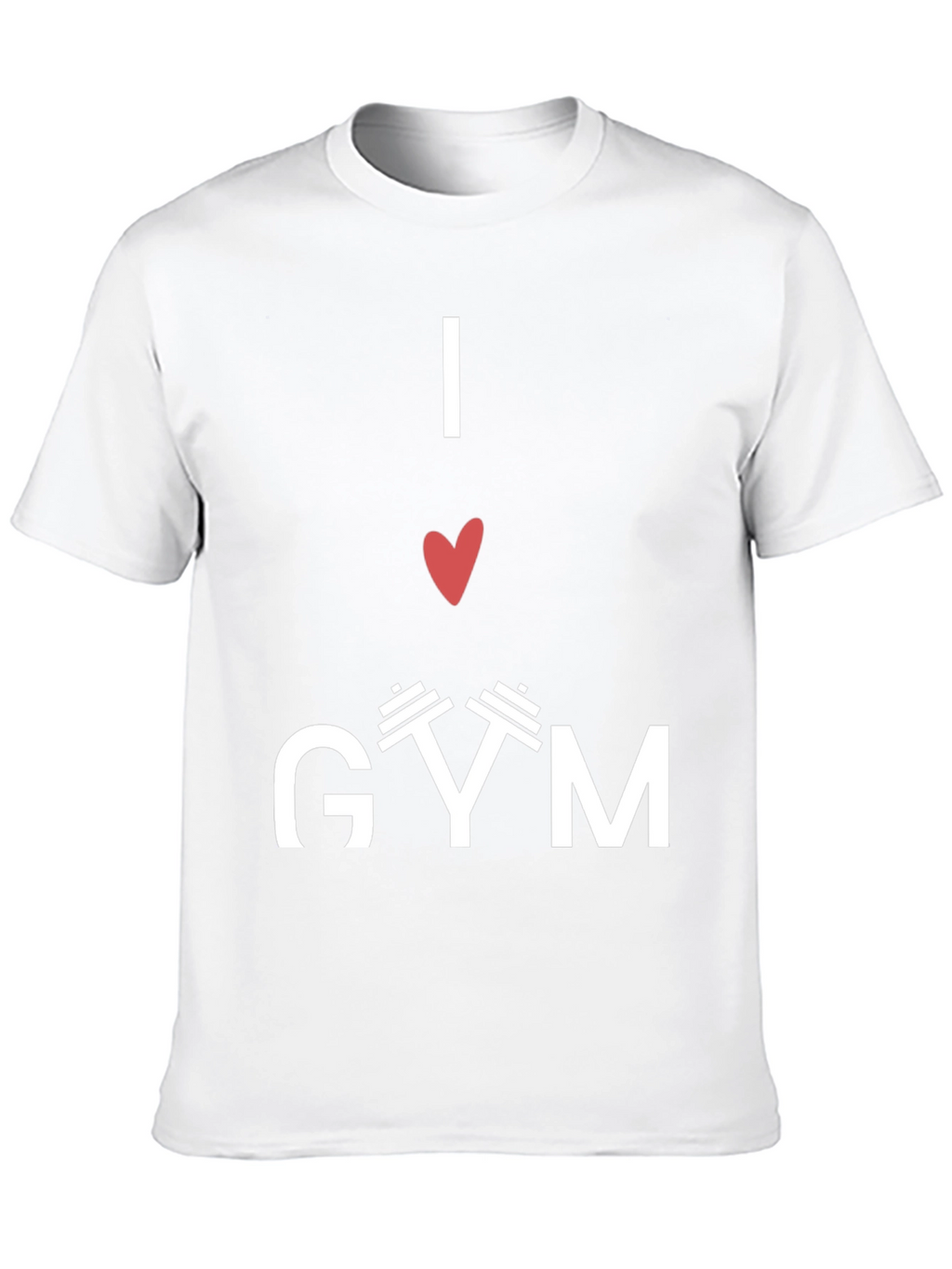 I Love Gym Black T-Shirt Fitness Workout