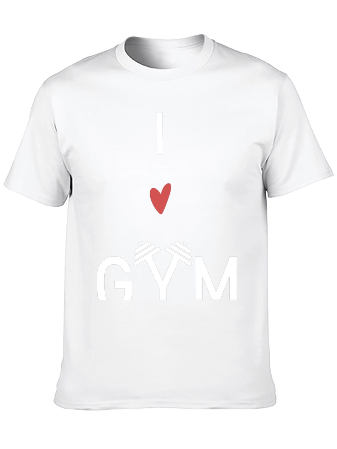 I Love Gym Black T-Shirt Fitness Workout