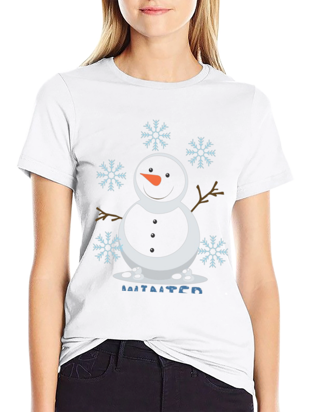 Snowman Winter Holiday T-Shirt - Festive Season Tee