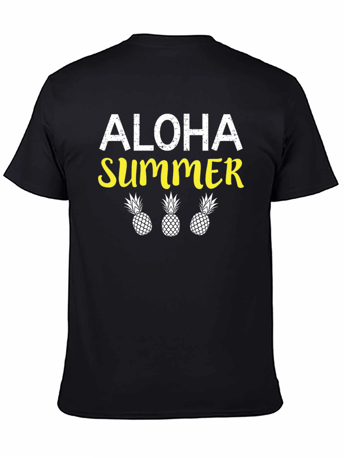 Aloha Summer Pineapple Graphic T-Shirt