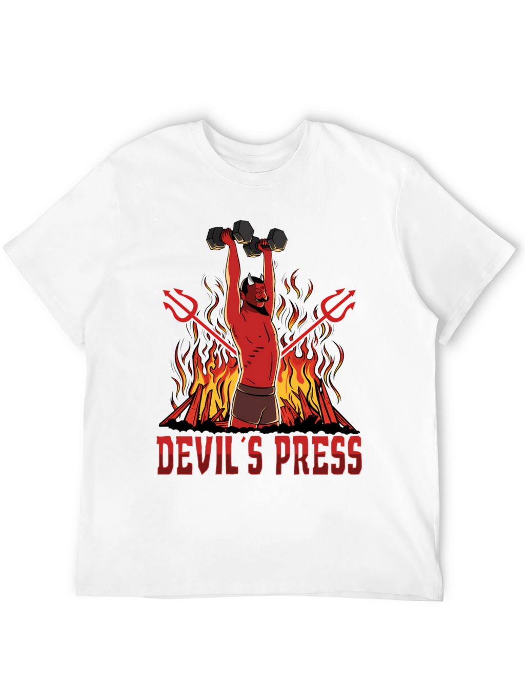 Devils Press Weightlifting T-Shirt - Gym Humor