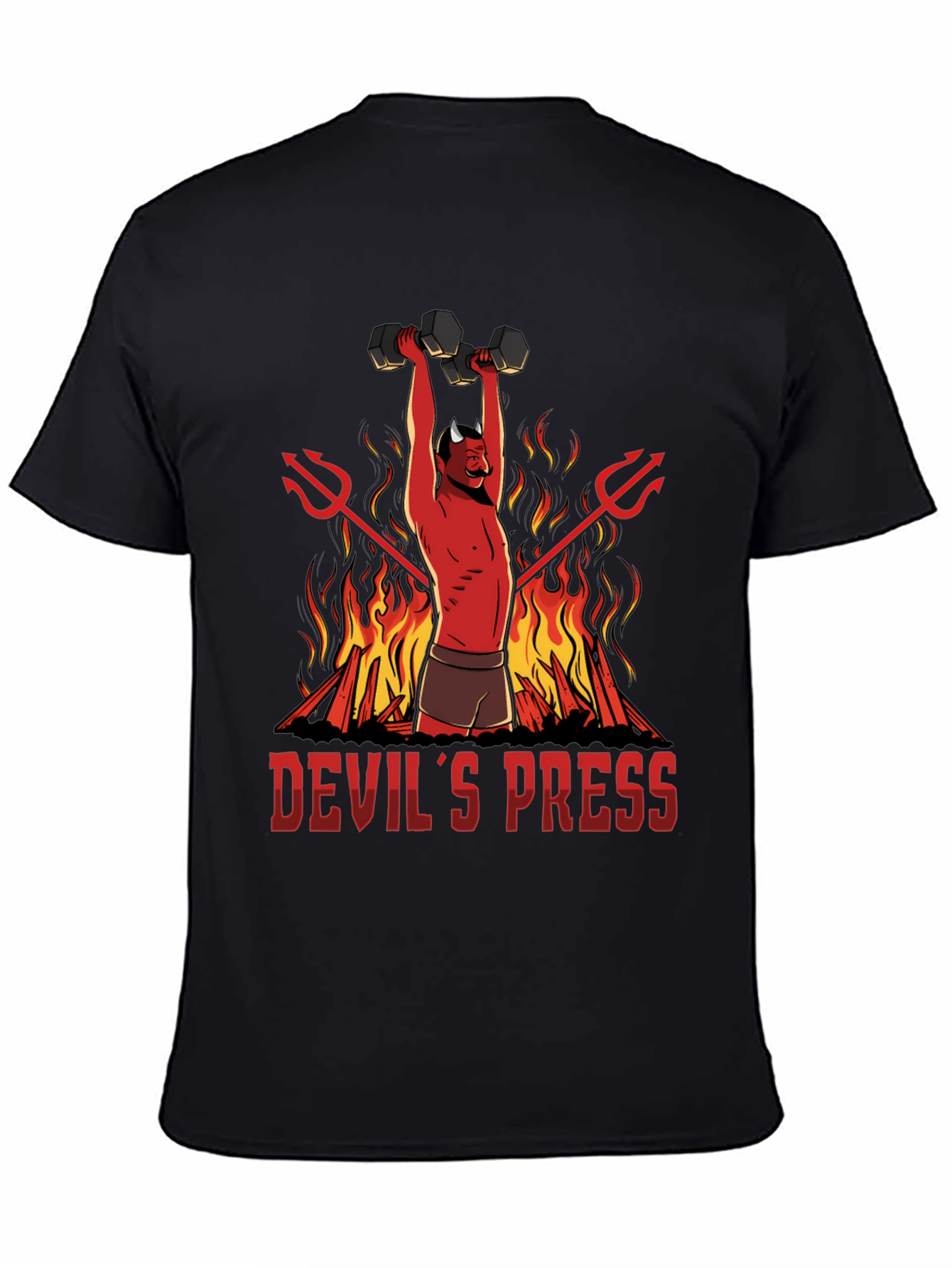 Devils Press Weightlifting T-Shirt - Gym Humor