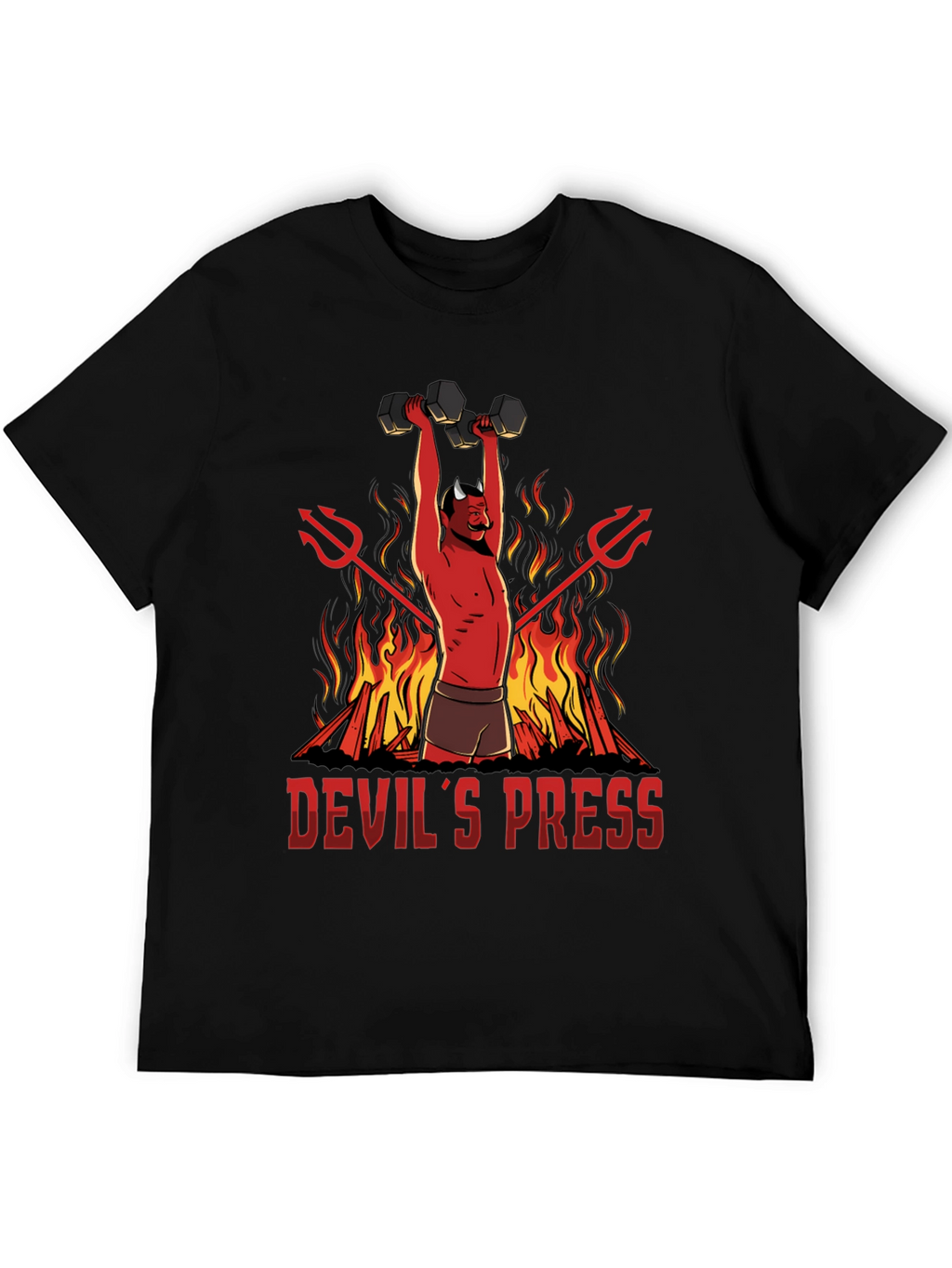 Devils Press Weightlifting T-Shirt - Gym Humor