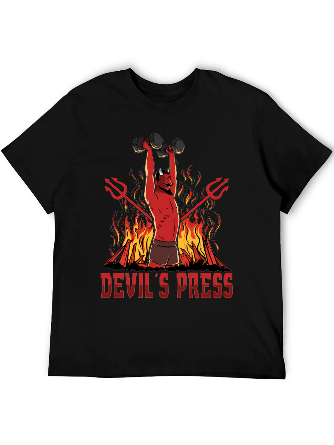 Devils Press Weightlifting T-Shirt - Gym Humor