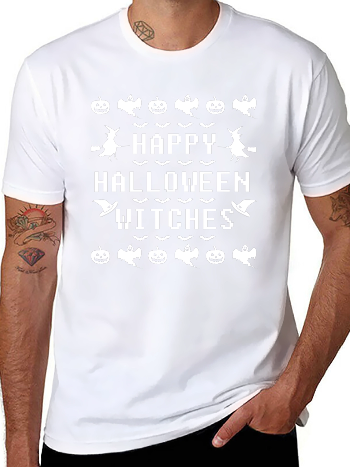 Happy Halloween Witches Graphic T-Shirt