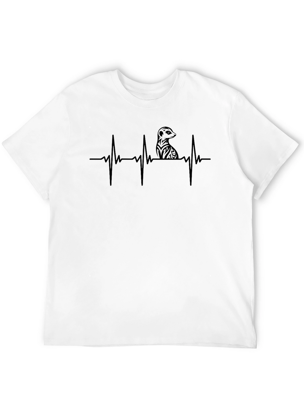 Meerkat Heartbeat T-Shirt - Stylish Graphic Tee