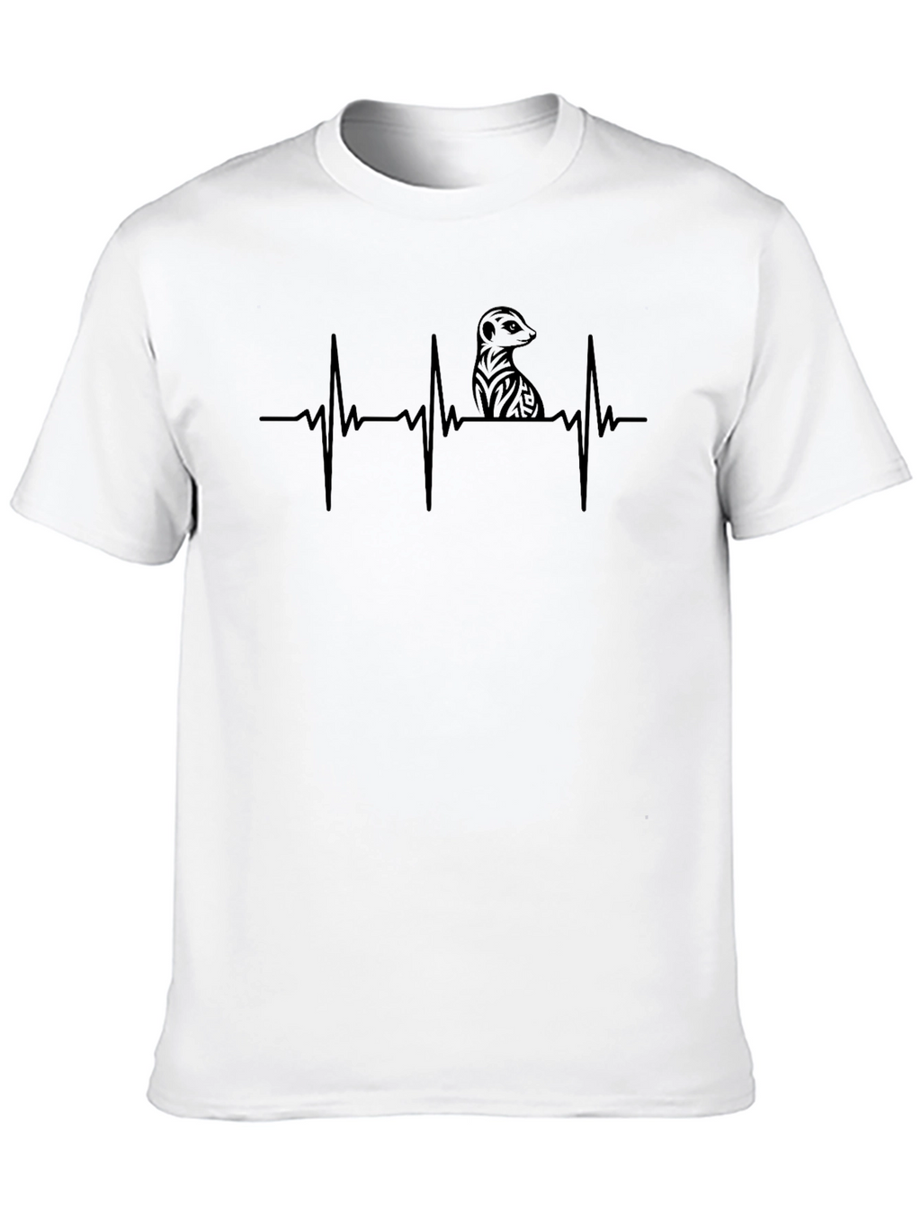 Meerkat Heartbeat T-Shirt - Stylish Graphic Tee